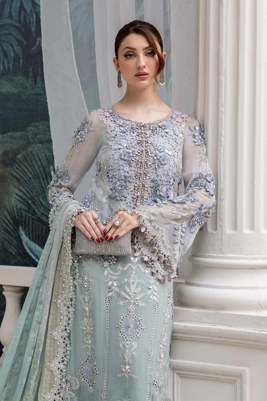 MPC-25-108 - Maria. B (AC-93)FLORAL pakistani fashion outfit with…